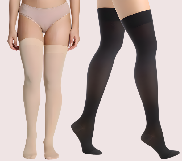 Dropship Ultra-Sheer Nude Thigh-High Stockings Pack of 2 – Silky Finish