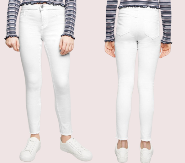 Dropship Regular Fit White Jeans