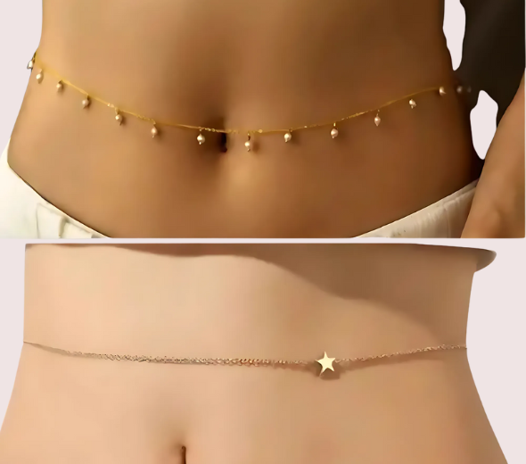 Dropship Sensuelle After Dark Waist Chain Set -2 Pack