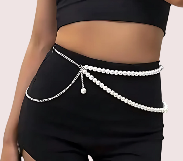Dropship Sensuelle Pearl Radiance waist chain