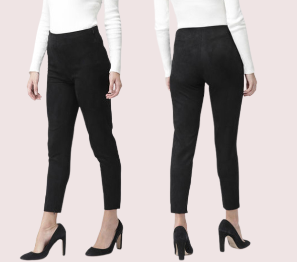 Dropship Skinny Fit Black Trouser