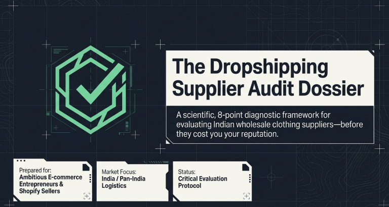 How to Evaluate a Wholesale Clothing Dropshipping Supplier in India