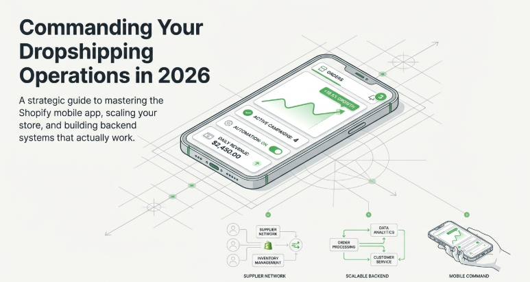 How to Manage Dropshipping Using Shopify Mobile App (2026 Guide)