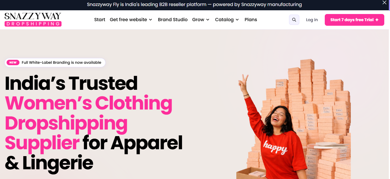 Snazzyway India’s trusted women’s clothing dropshipping supplier for apparel and lingerie