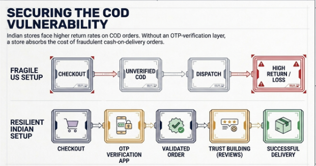 Cash on Delivery (COD) verification workflow for Indian Shopify dropshipping stores