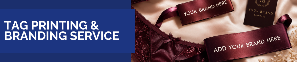 Premium Lingerie Tag Printing & Branding Service Snazzyway Dropshipping