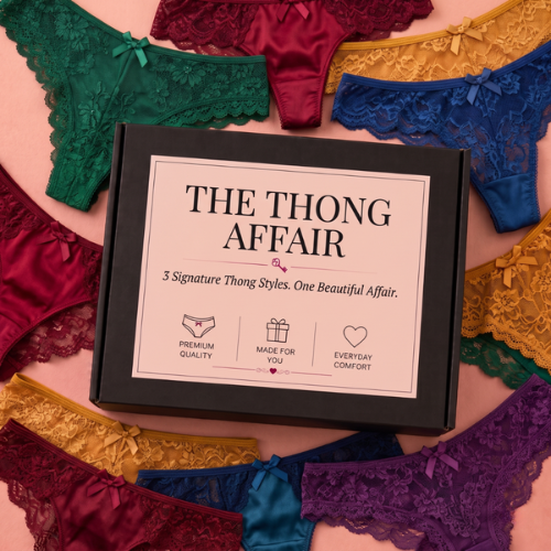 The Thong Affair &mdash; Luxury 3-Piece Thong Collection