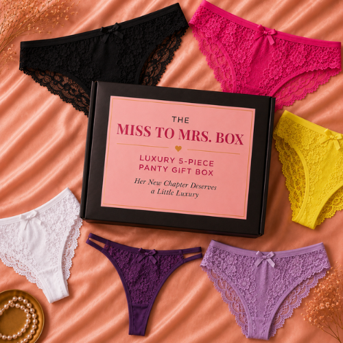 The Miss to Mrs. Box &mdash; Luxury 5-Piece Panty Gift Box