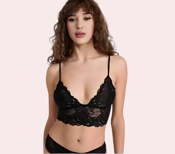 French Daina Signature Bralette Set for High Street Elegance in Gift Box
