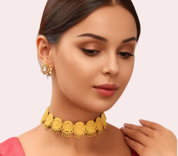 Traditional Gold Choker Necklace