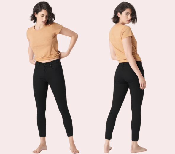 Sleek Silhouette Black Skinny Jeans