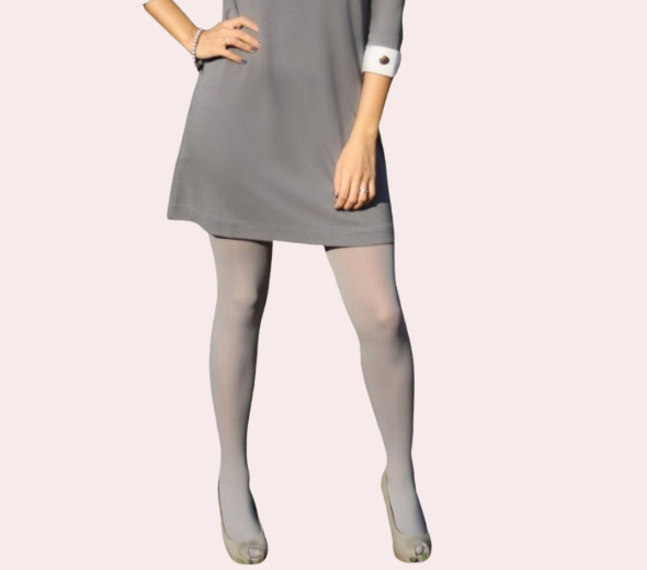 Sheer Nude Open-Toe Pantyhose