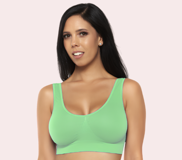 Romantic Sheer Medium Impact Comfort Sports BrasOpen Nipple Bralette