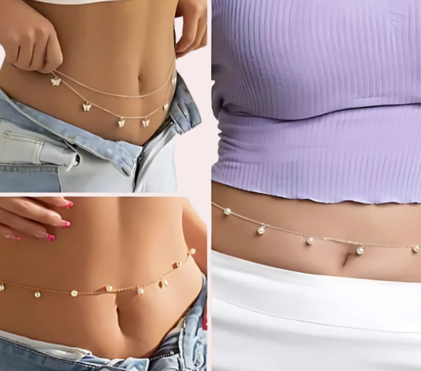 Sensuelle Midnight Trilogy Waist Chain Set