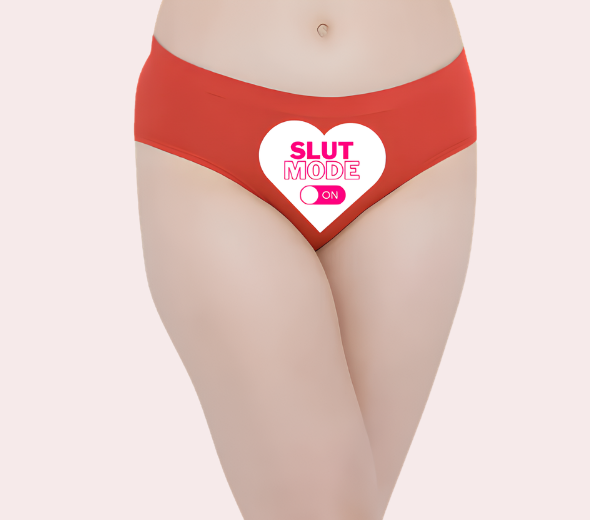Heart-Themed “Slut Mode On” Panty