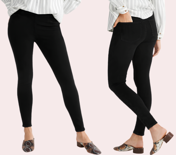 Black Colored Skinny Jeggings