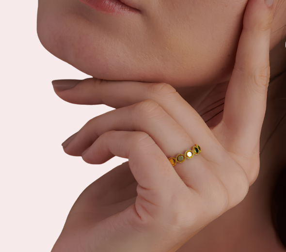 Minimalist Gold-Plated Band Ring
