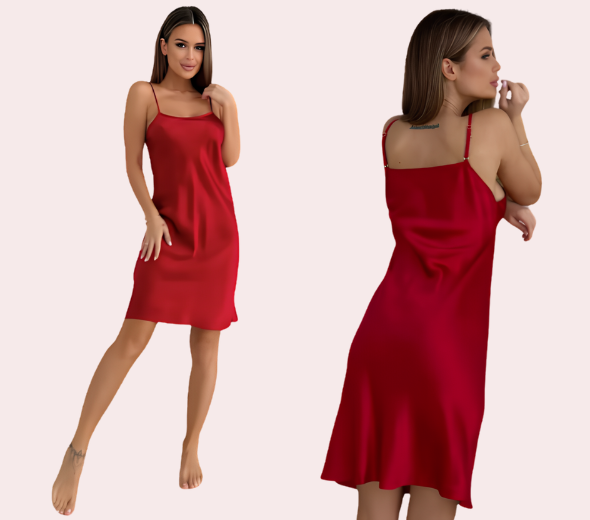 Premium Silk Satin Strappy Nightdress Slips