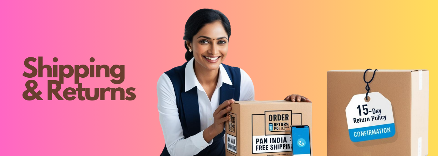 Snazzyway offers Pan India free shipping, a 15-day return policy, and effective RTO management