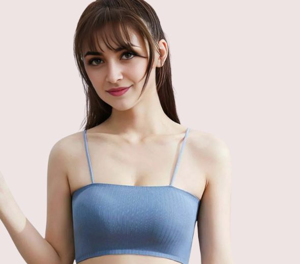 Dropship 2 Pack seamless padded crop top bra