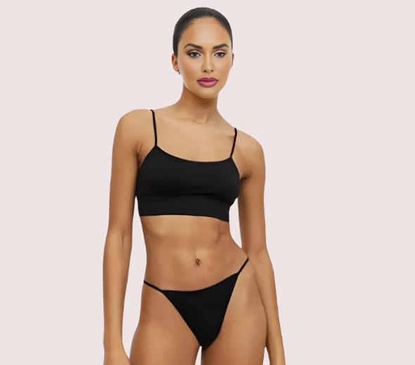 Dropship Athleisure Allure Sports Bra & G-String Set