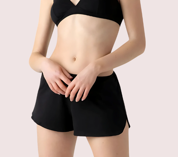 Dropship Black 100% Organic Cotton French Knickers