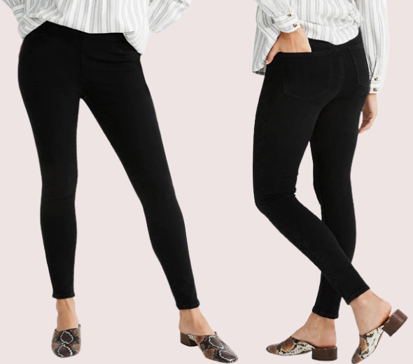 Dropship Black Coloured Skinny Jeggings