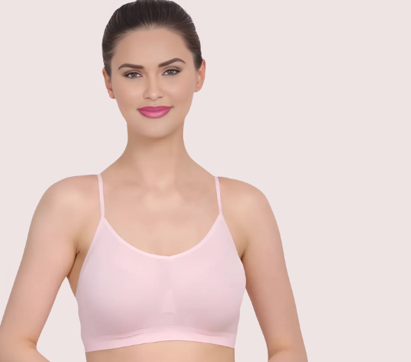 Dropship Blush Comfort Light Pink Bra - Non-Padded ( Pk-2)