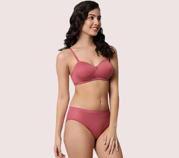 Dropship Casual Chic Cotton Bra Panty Set (2 pack)