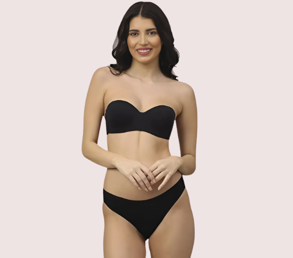 Dropship Casual Cotton Comfort Bra Panty Set PK-2