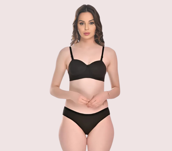 Dropship Chic and Comfy Cotton Lingerie Set PK-2