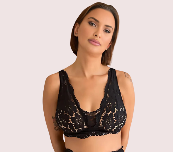 Dropship French Daina Chic Lace Bralette Gift Set for Luxe Occasions
