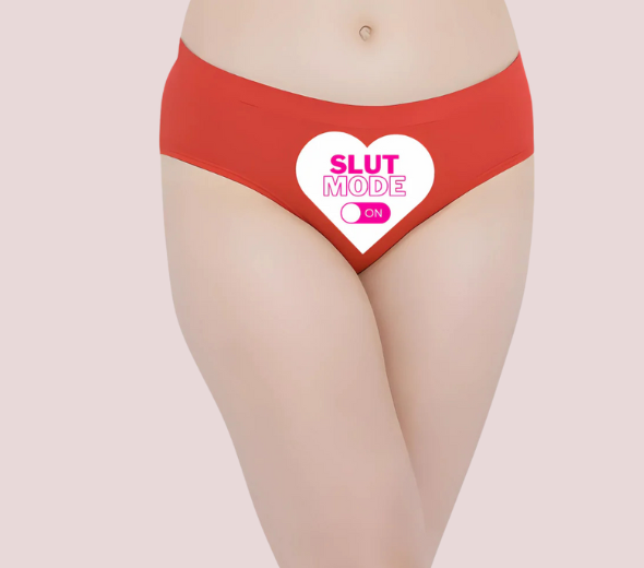 Heart-themed ‘Slut Mode On’ Panty