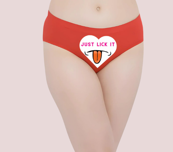 Dropship Just Lick it printed panty