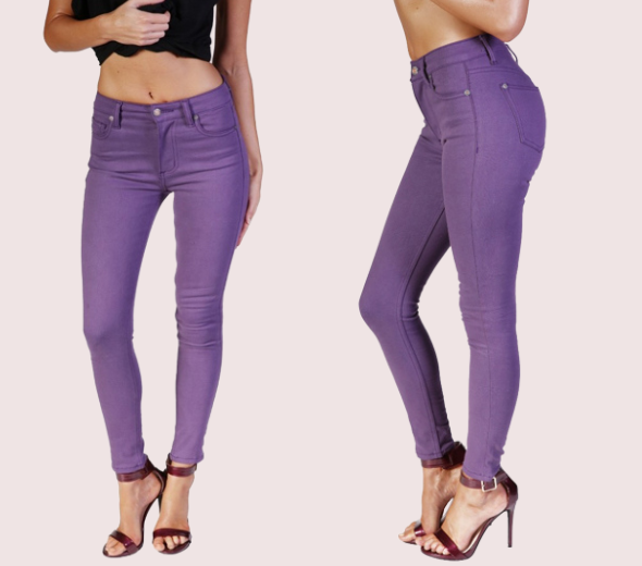 Dropship Light Purple Skinny Jeans