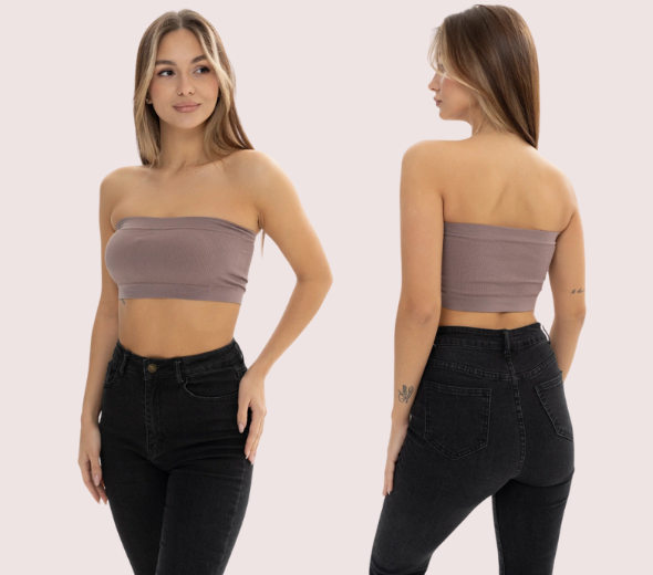 Dropship Pack of 2 Comfortable Bandeau Bras