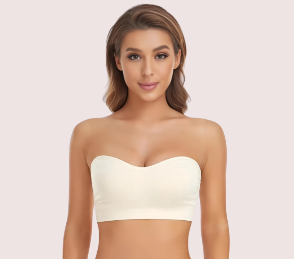 Dropship Sexy White Tube Bandeau Bra Top