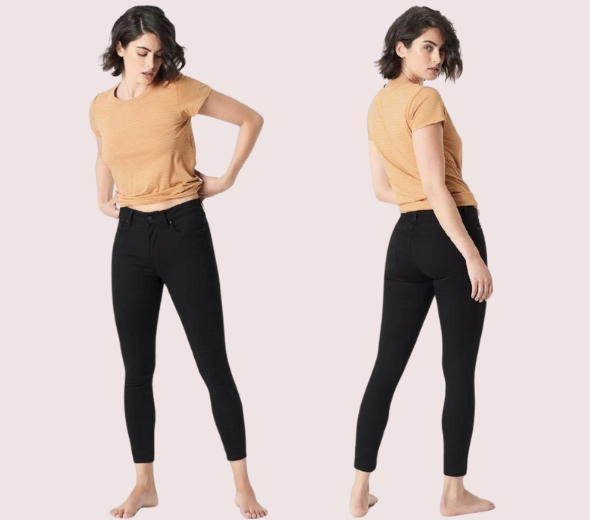 Dropship Sleek Silhouette Black Skinny Jeans
