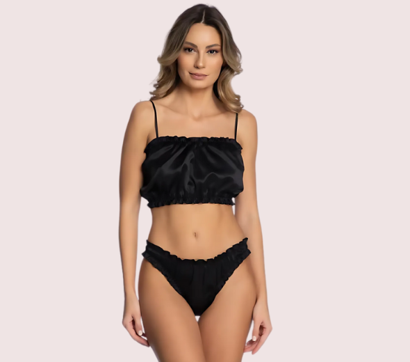Dropship Soft Pure Silk Bra Set for Everyday Use