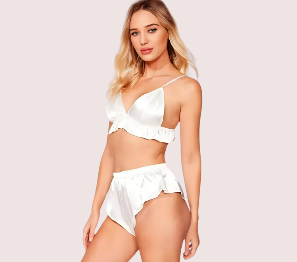 Dropship Stylish Pure Silk Bra Set for Modern Women​