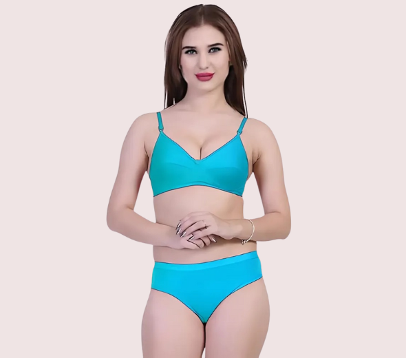 Dropship Women's Non-Padded Bra Panty Set PK -2
