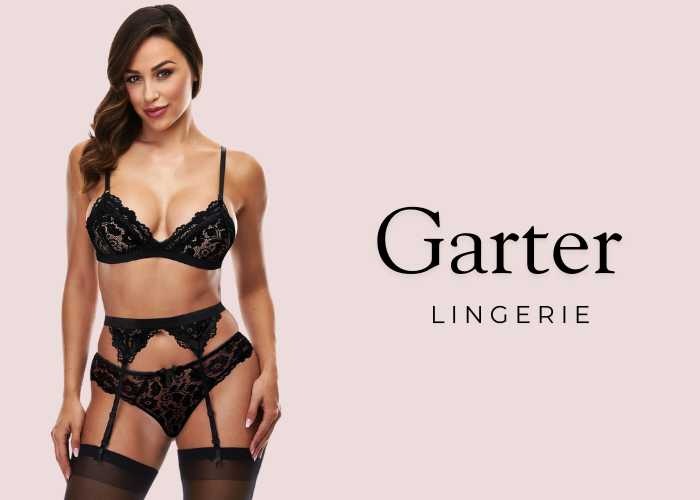 Exclusive garter lingerie set for dropshipping in India
