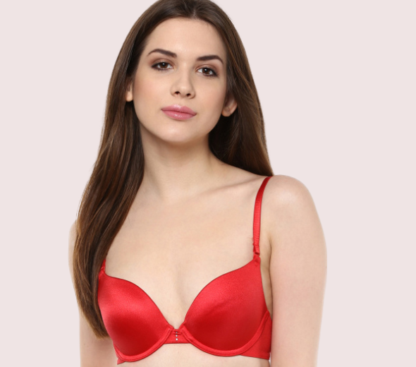 Dropship Smooth Sexy Hot Red Bridal Bra (Pk Of 2)