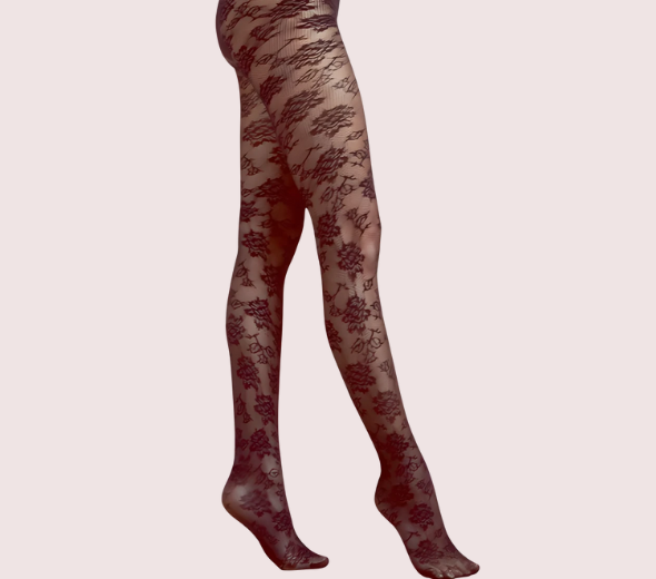 Dropship Ladies Off Black Lace Pantyhose