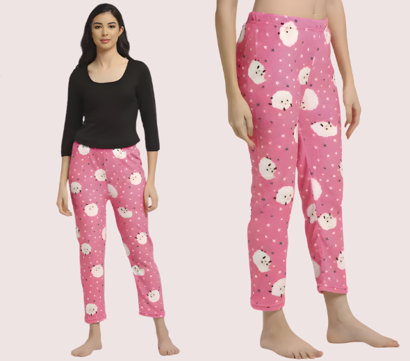 Dropship Ladies’ Woolen Pajama for Winter (Pk of 2)