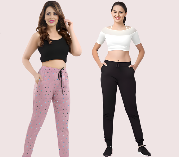 Dropship Lober Women’s Winter Cotton Jogger Pants – Pack of 2