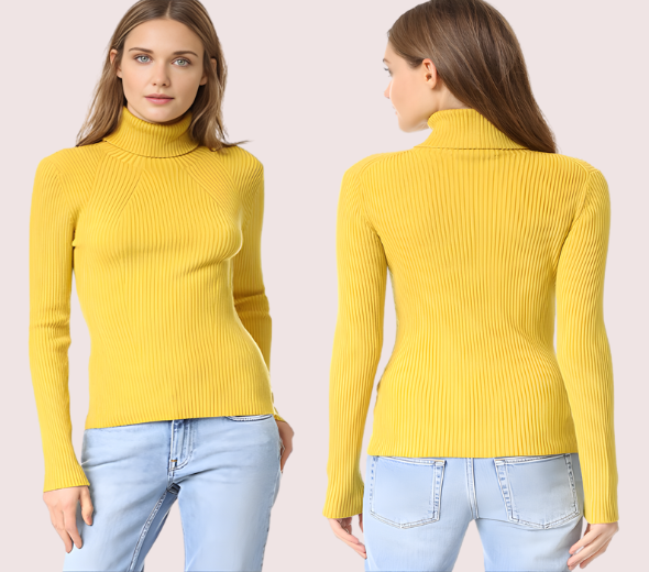 Dropship Women’s Cashmere Turtleneck Sweater