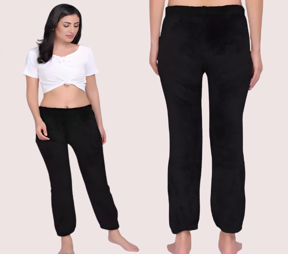 Dropship Women’s Stylish Fleece Warm Pajamas – Pack of 2