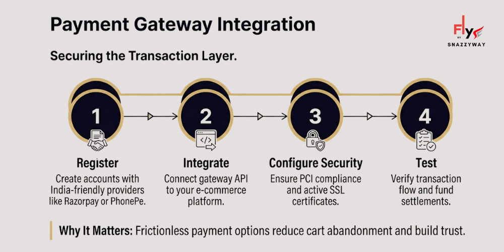 How to start a dropshipping business in India by setting up a secure payment gateway
